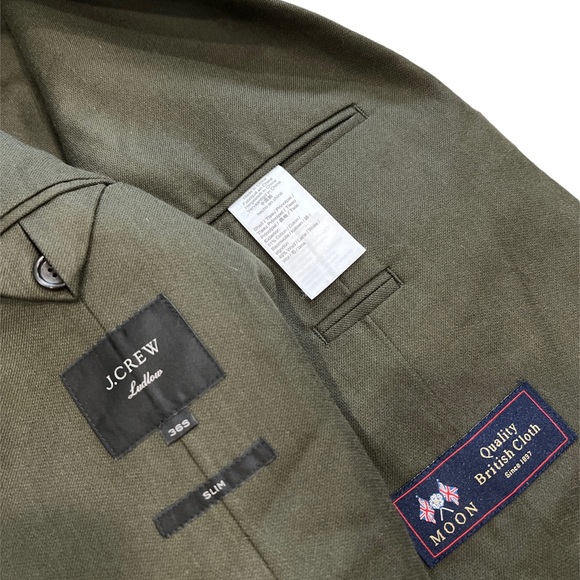 COPY - J. Crew Olive Green Ludlow Slim Blazer 36S - Picture 3 of 3